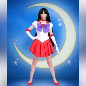 Sailor Moon FUN Costumes Sailor Mars Outfit Complete IN BAG Sanrio Kawaii Anime